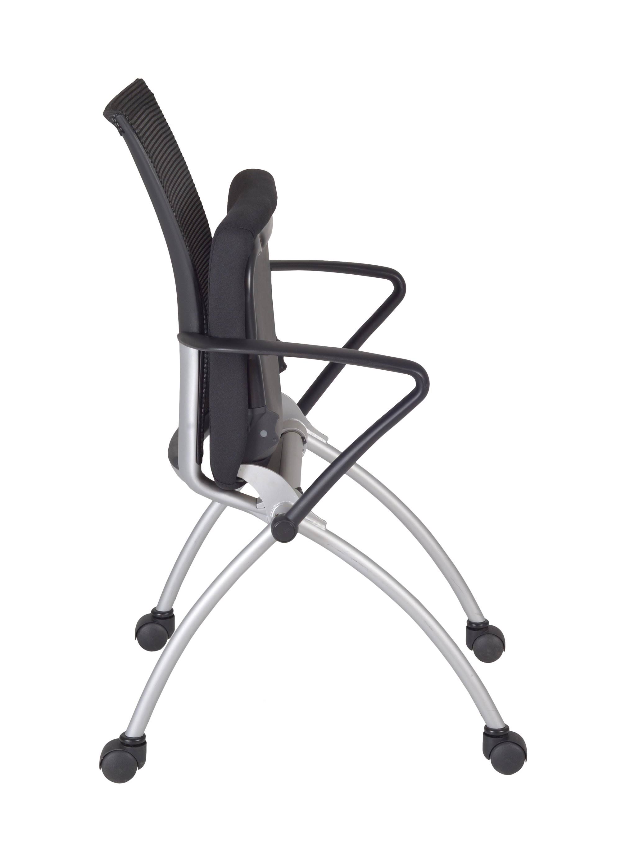 Regency 60x22 x 24x22 Kee Training Table- Cherry/ Chrome 2 Apprentice Chairs- Black