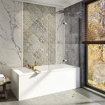 Door Swing Bathtub Shower Door | 1/4′′ Clear Tempered Glass Bathtub