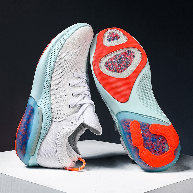 2020 Hot Sale Men Breathable Fly Knit Run Sports Shoes Air Elastic Particles Running Shoes