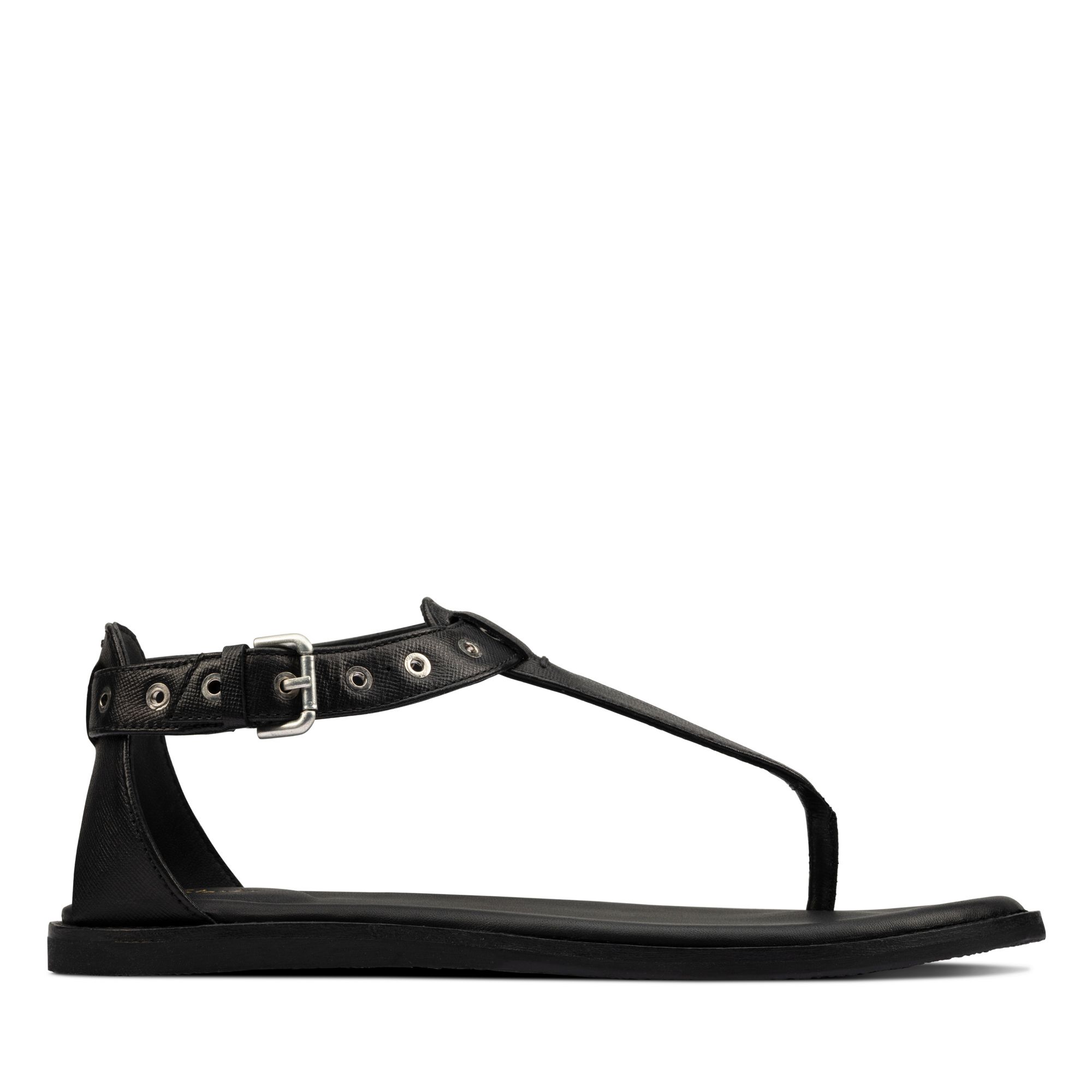 Women Sandals Karsea Post Black Leather