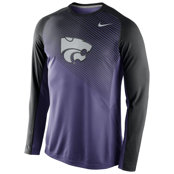 Kansas State Wildcats Nike 2014-2015 Fearless Shootaround Long Sleeve Dri-FIT Shirt - Purple