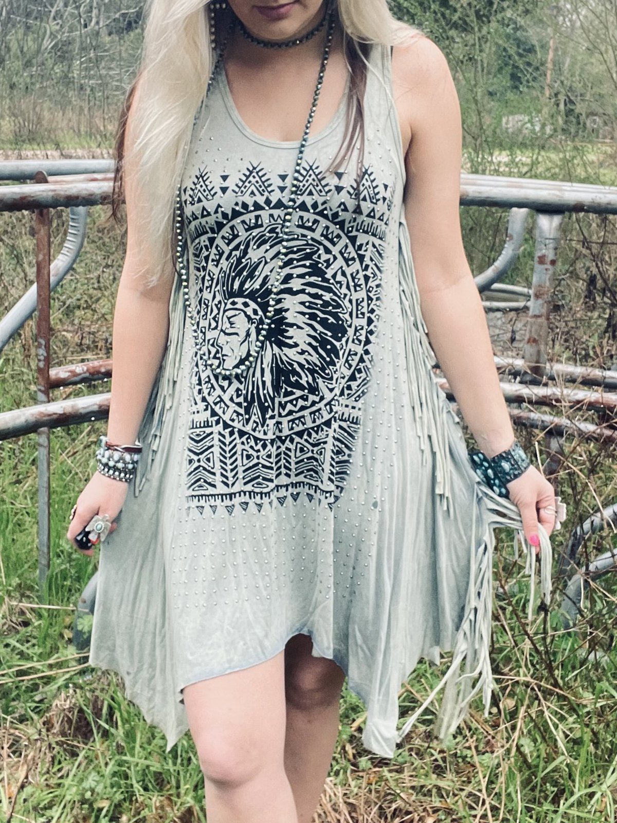 Casual Tribal Printed Dresses