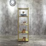 5-Tier Floor Standing Clothing Metal Display Rack for Shoe, Bag ,Plant, Jewelry&Shelves