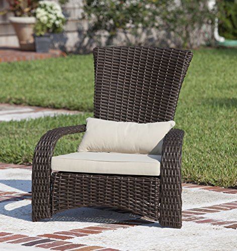 Fire Sense 62172 Coconino Wicker Chair, Mocha Deluxe