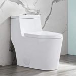 Flush Elongated One-Piece Toilet with Soft Closing Seat, High-Efficiency