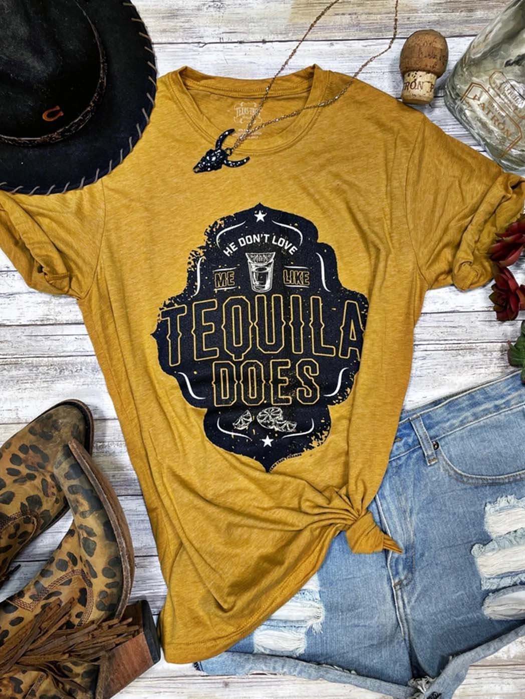 Casual Cotton-Blend Abstract Color-Block Shirts & Tops