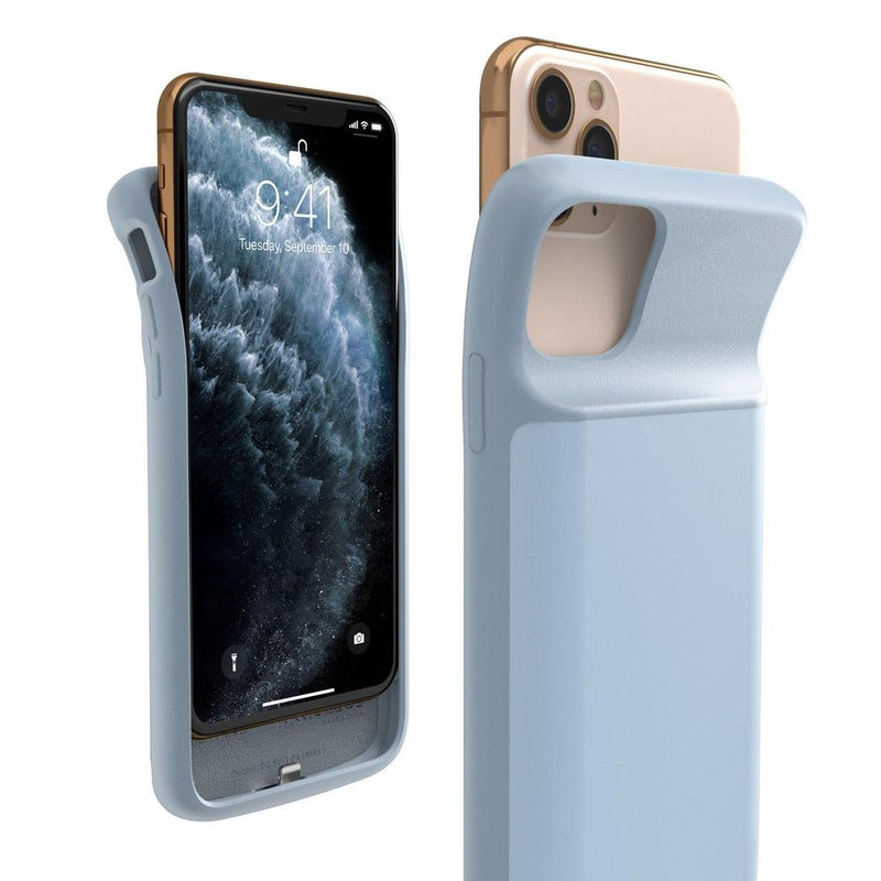 Light Blue Battery-Powered Charging Case