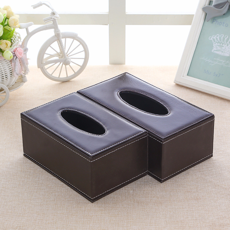 创意欧式皮革纸巾盒汽车纸巾盒子批发车载pu皮质抽纸盒批发纸抽盒