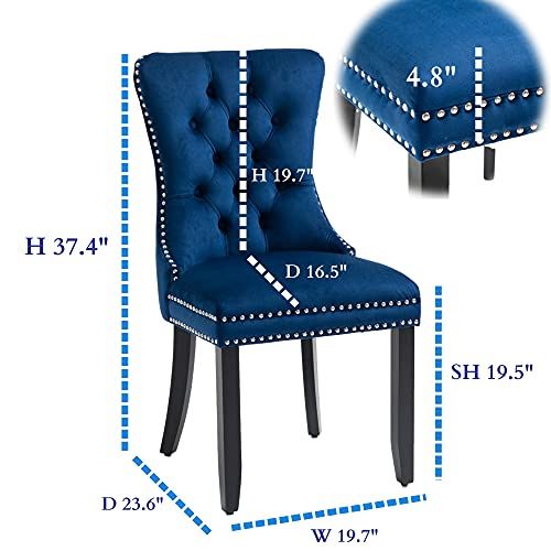 Dining Room Chairs with Nailed Trim and Pulling Ring