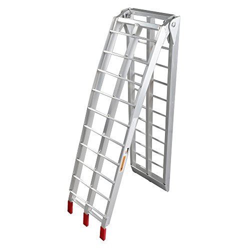 1pc 7.5 ft Aluminum Plate Folding Loading Ramp for Motorcycle,ATV,UTV ect. / 750 lb