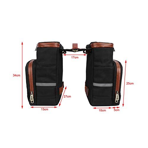 Pannier Bicycle Rear Rack Back Seat Tail Insulated Trunk Cooler Double Bag