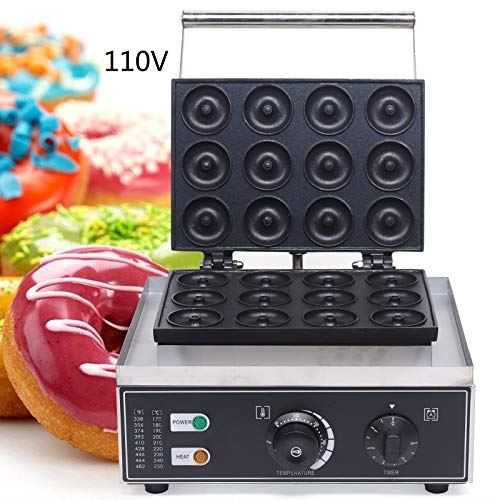 Donut Maker Machine 12 Pieces Electric Doughnut Baker Maker Machine 110V