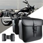 Universal Motorcycle Bag Motorcycle Saddlebags Side Tool Bag Luggage PU Leather Waterproof