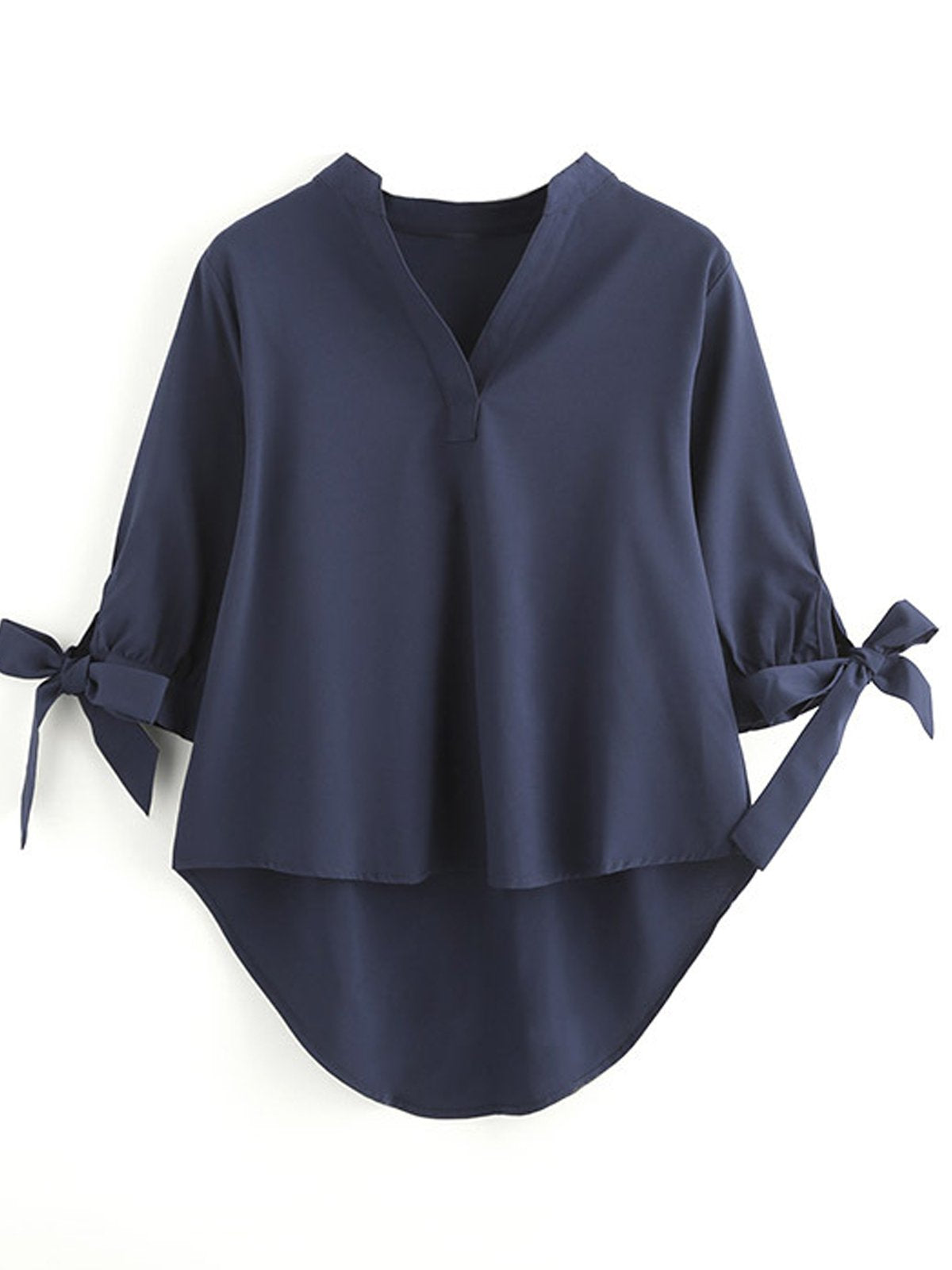 Chiffon V Neck Shirts & Tops