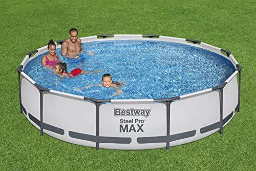 Bestway 56061US 12-Foot by 30-Inch Steel Pro Round Frame Pool Set