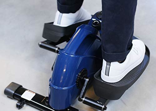 JFIT Under Desk and Stand Up Mini Elliptical- Blue