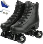 jessie PU Leather Roller Skates Roller Skates for Women,  flash wheel / 40