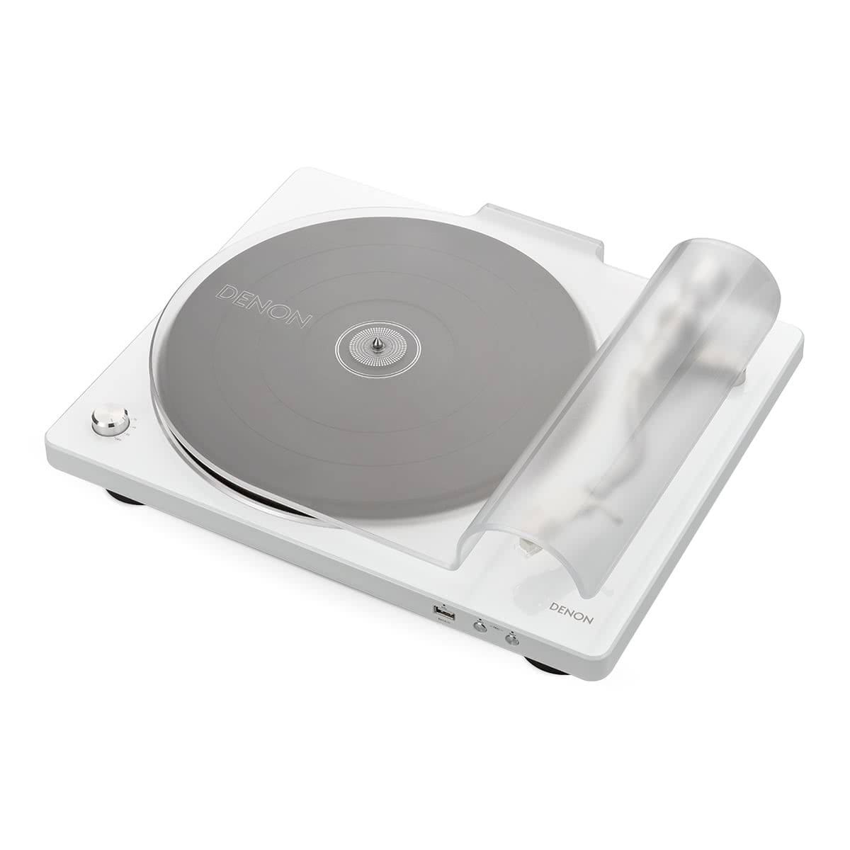 Denon DP-450USB HiFi Turntable with USB Port, White