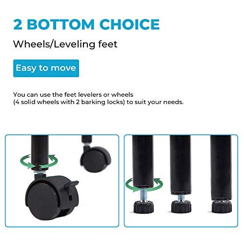 Free-Standing Rolling Clothes Rack with Fitted Beidge /Non Woven Cover