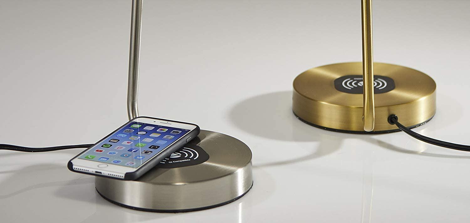 Desk Lamp Wireless Charging / Antique Brass