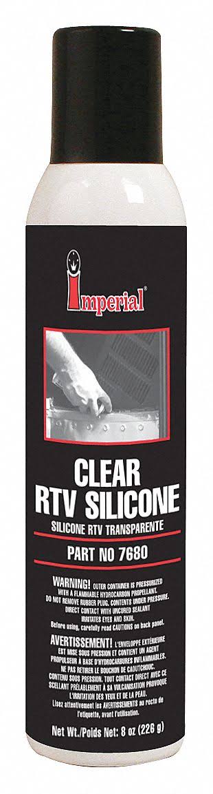 Imperial Supplies 40JM27 Multipurpose RTV Silicone Sealant, 8 oz, Clear, Temp Range -60 to 450 Degrees F, Size: 8 fl oz
