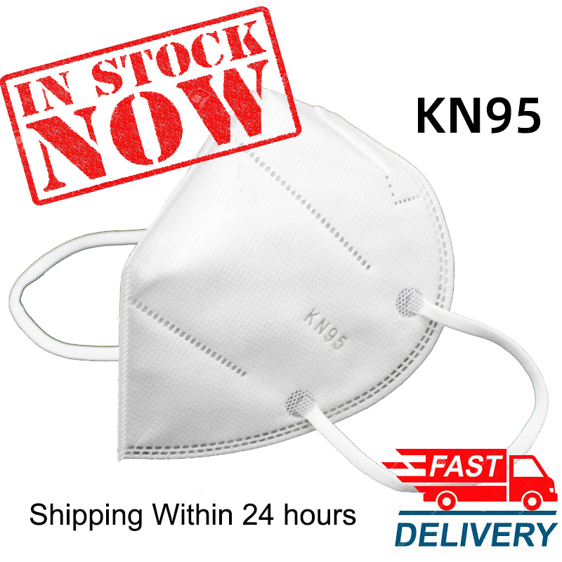 in stock KN95 Mouth Masks 4-Layer PM2.5 N95 Respirator Face Dust Masks Medical Reusable Nonwoven Mouth Mask free shipping