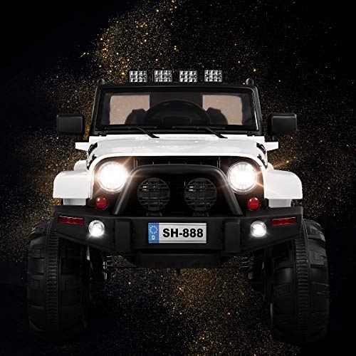 12V Battery Powered Electric Ride On Car | White