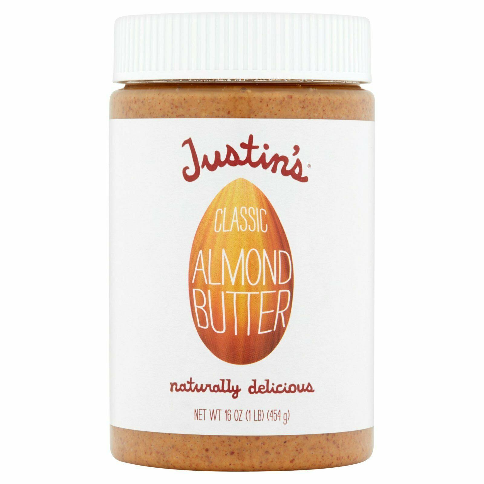 Justin&s Classic Almond Butter, 16 oz, 6 Pack