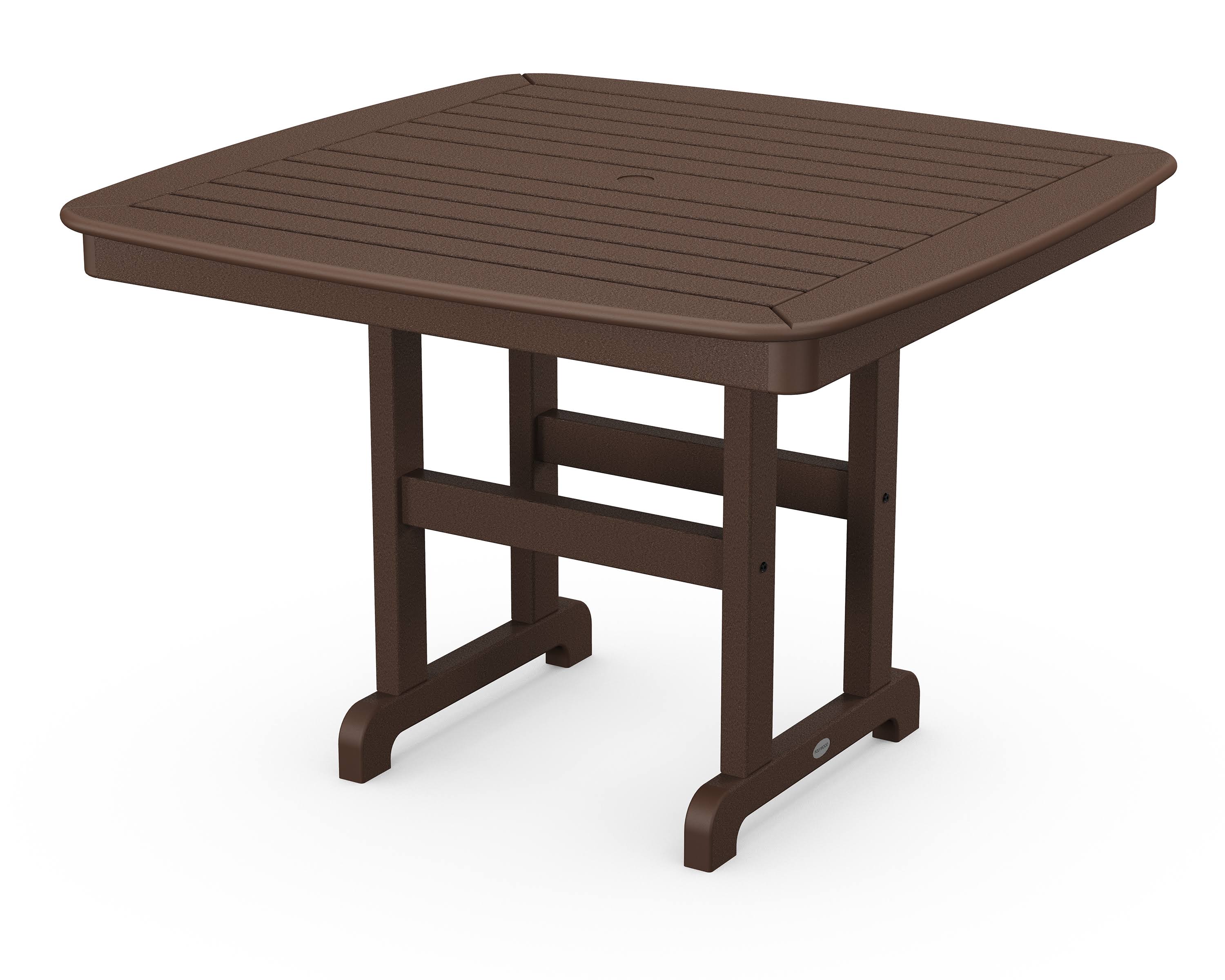 POLYWOOD Nautical 44x22 Dining Table - Mahogany
