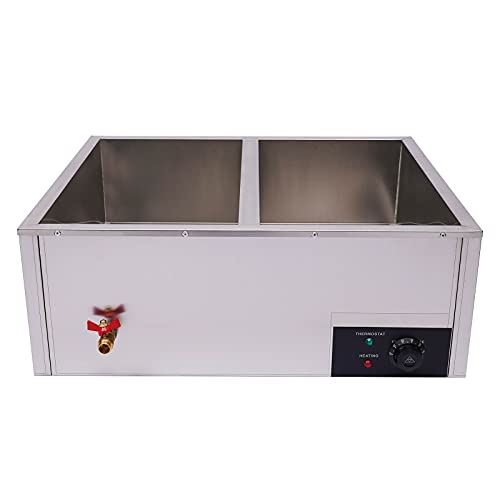 Electric Food Warmer, 850W Stainless Steel Bain Marie Buffet