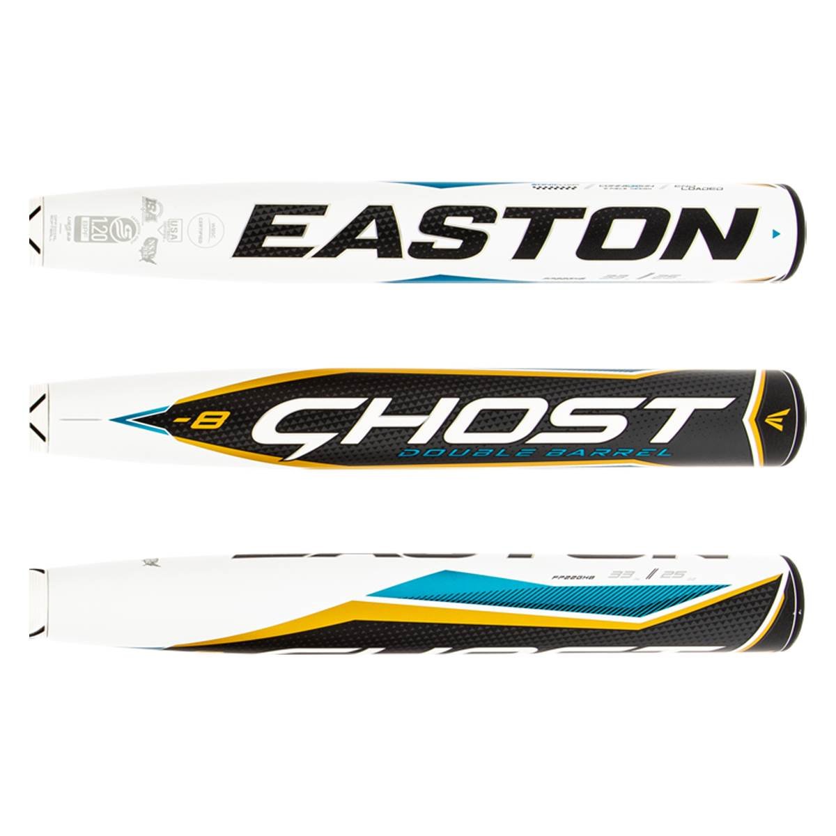 2022 Easton Ghost Double Barrel -8 Fastpitch Softball Bat: FP22GH8