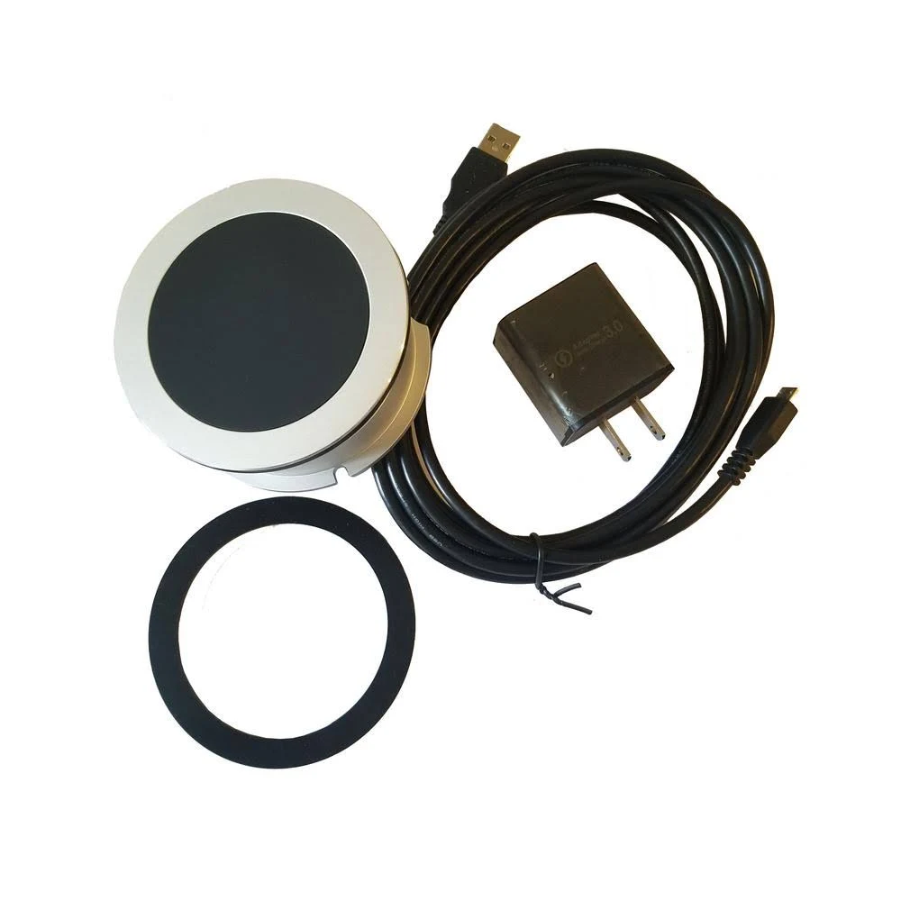 Qi-NOW Flush Mount Embedded Wireless Charger Thru Table or Countertop