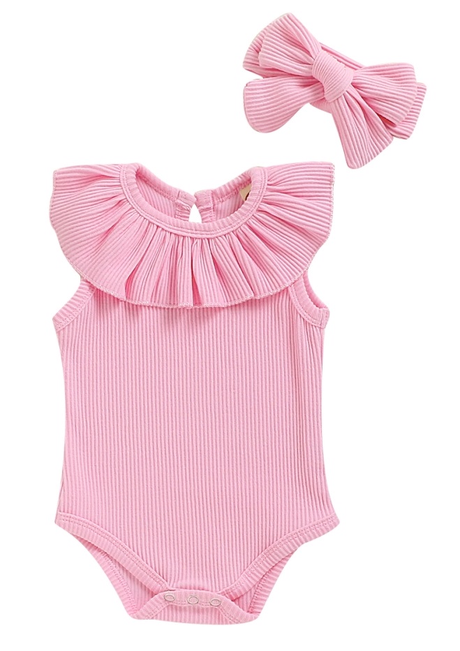 Baby Girl Summer Ruffle Rompers
