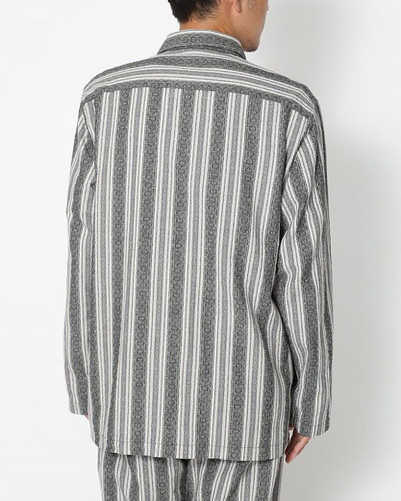 Cotton Linen Dobby Stripe Jacket