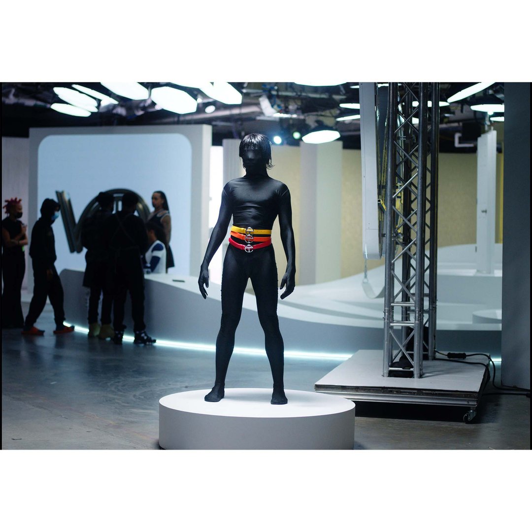 Logo Belt - Silver/Yellow