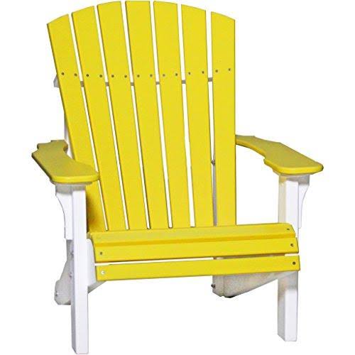 LuxCraft Adirondack Chair Recycled Plastic Deluxe Model., Antique Mahogany