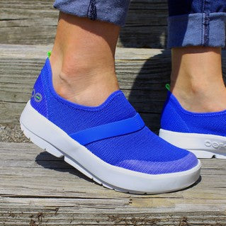 Women's OOmg Low Shoe - White Blue (SALE)