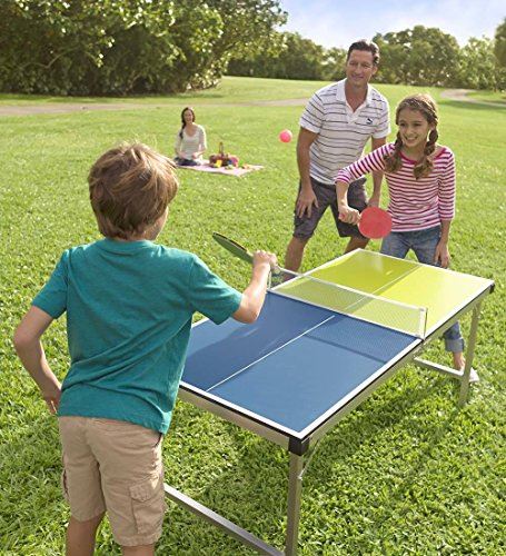 Pick-Up-And-Go Ping-Pong Table Tennis Table