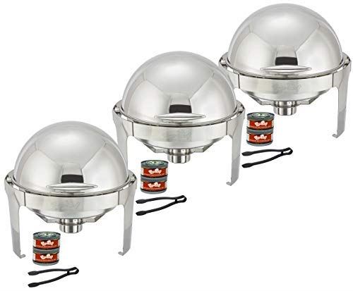Tiger Chef Chafing Dish Buffet Set – 6 Quart Food Warmer Stainless Steel