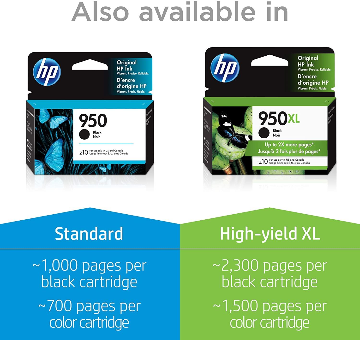 HP 950 & 951 | 4 Ink Cartridges | Black, Cyan, Magenta