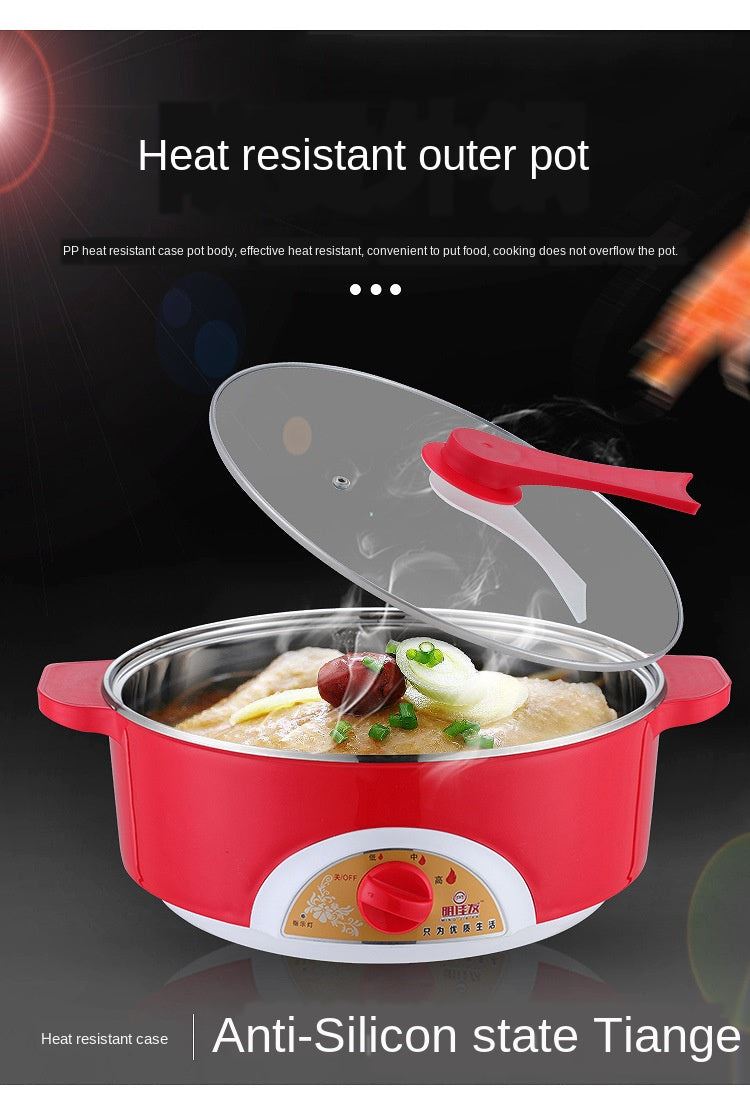 Stainless Steel Electric Food Steamer Pot Stainless  Pan Rice Bun Steamer Steam Cooker Instant