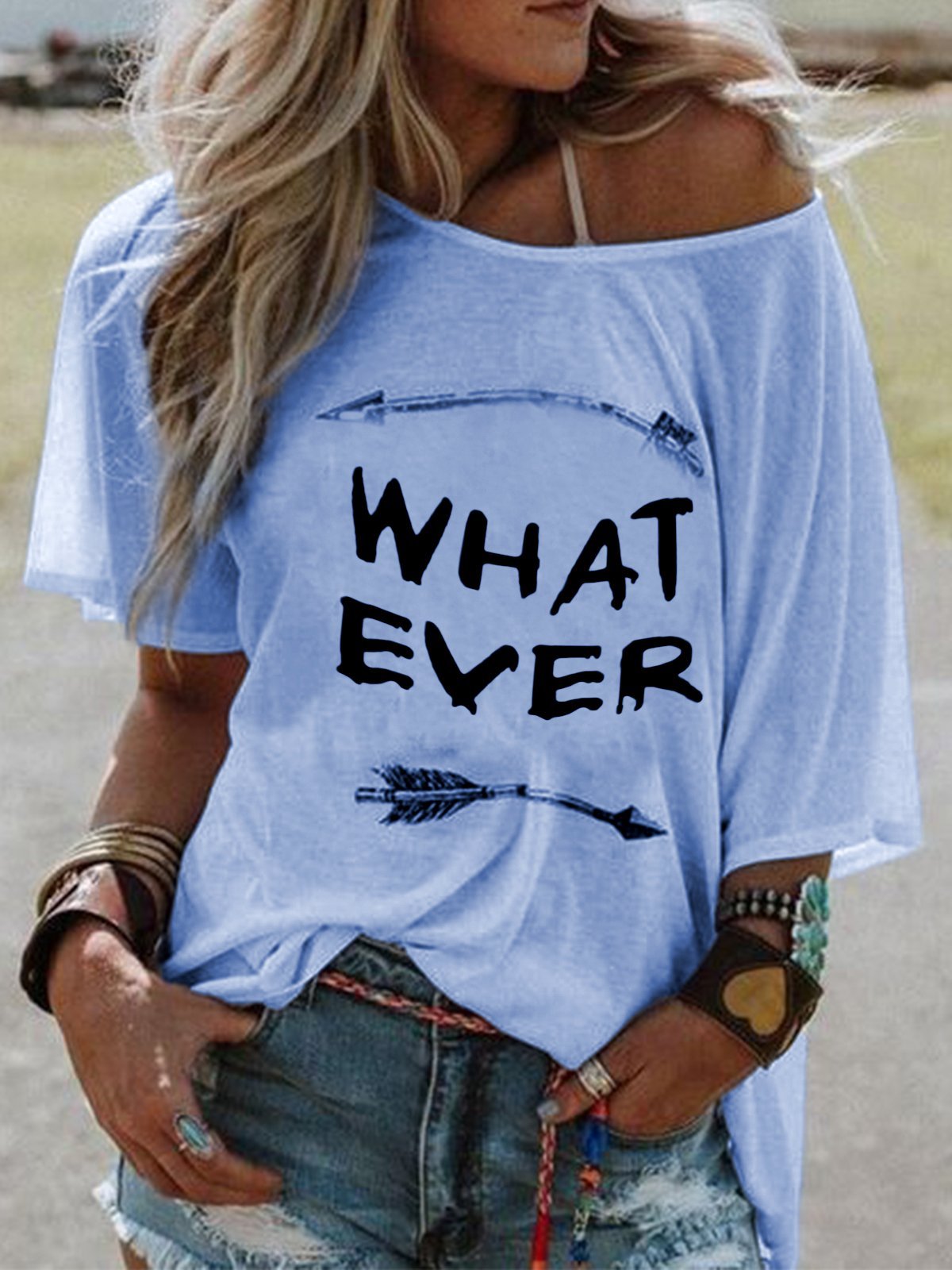 White Casual Cotton-Blend Shirts & Tops