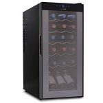 18-Bottle Wine Fridge with Air-Tight Glass Door, Touch Screen