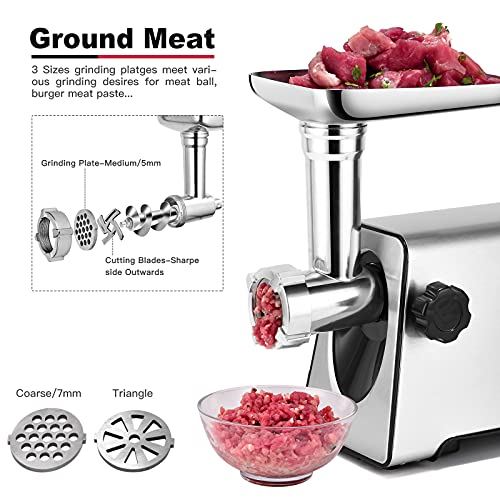 Meat Grinder Electric, 350W[2800W Max], Sausage Maker, Meat Mincer