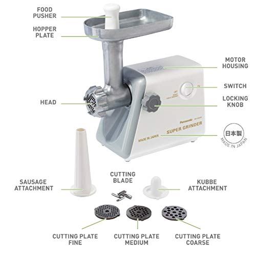 Panasonic Meat Grinder, Electric Heavy Duty with Sausage Stuffer