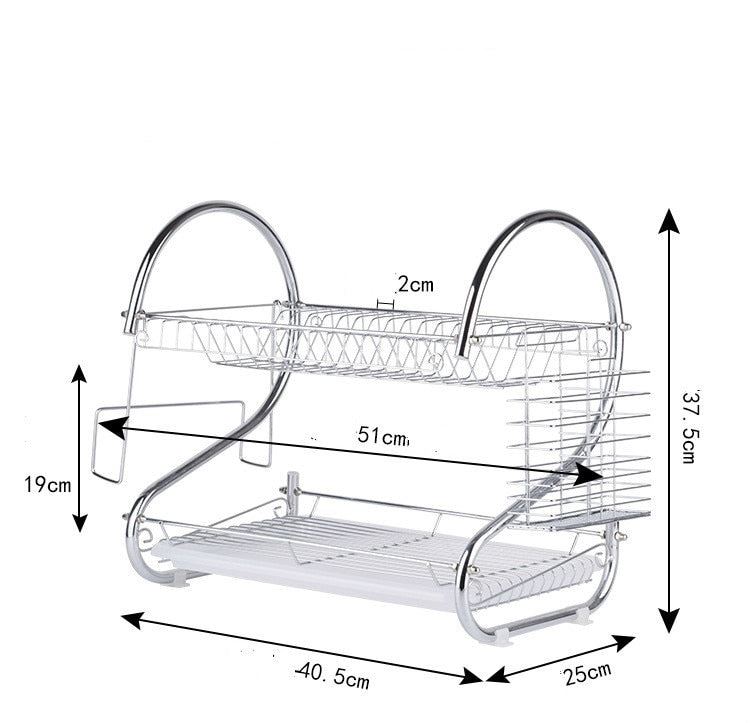 Kitchen Dish Rack Basket Galvanized Household Wash Great Kitchen Sink Dish Drain Drying Rack`