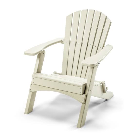 Perfect Choice Outdoor Furniture Classic Folding Adirondack Chair, White