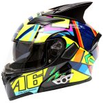 Men Women Bluetooth Motorcycle Helmet Flip Up DOT Approved w/Anti-Fog/Scratch Visors