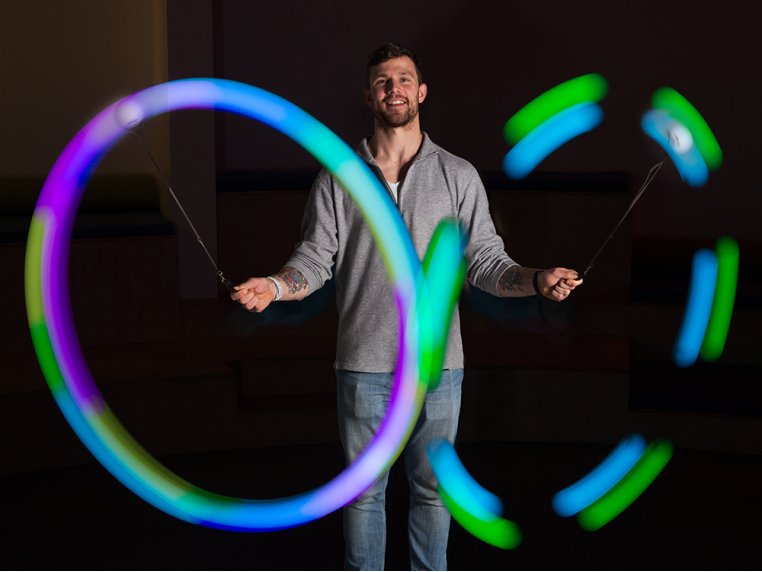 Rechargeable LED Poi Balls
