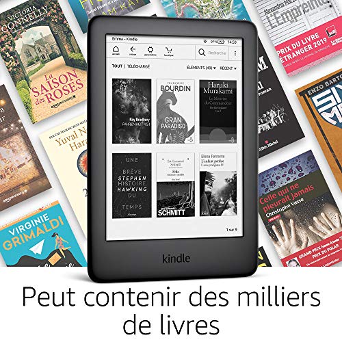 Kindle, maintenant avec un éclairage frontal intégré - Avec publicités, Noir